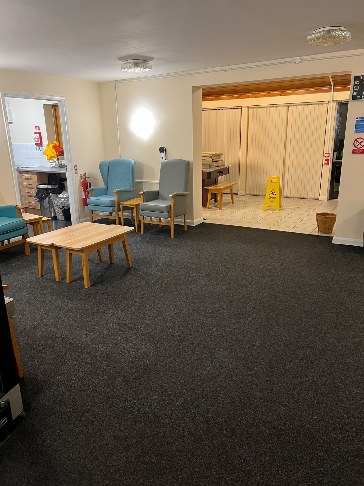 Lounge area maintenance