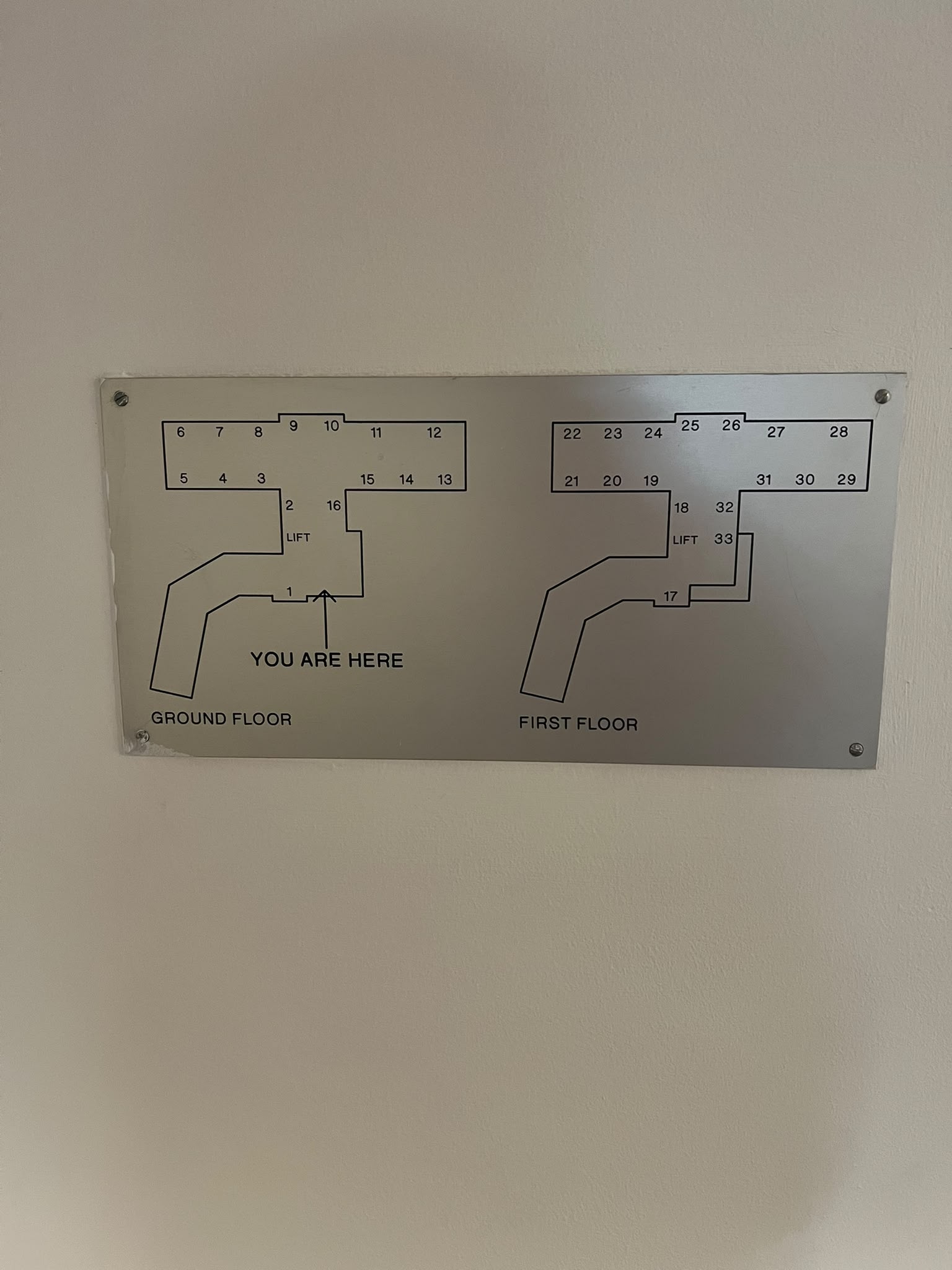 Facility floorplan